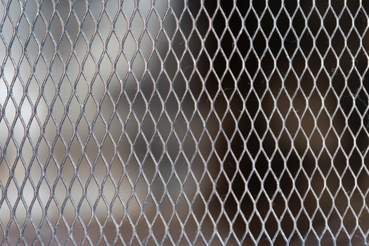 The background of the metal mesh grate photo
