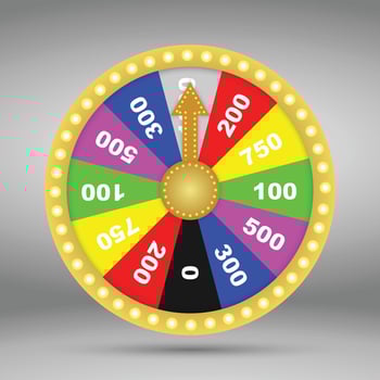 Colorful wheel of fortune or luck. Vector illustration.