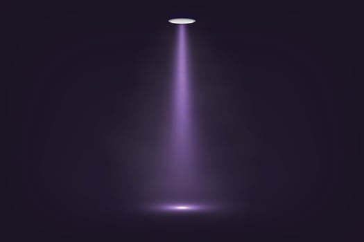 Spotlight on dark stage background Template for your design vector