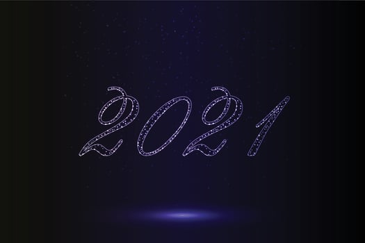 Happy new year 2021 background Template for your design vector