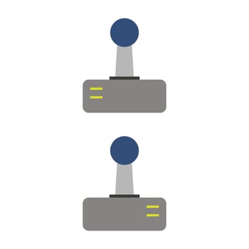 Game Pad Illustrated On White Background vector