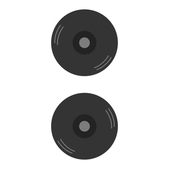 Vinyl Illustrated On White Background vector