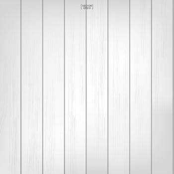 White wood pattern and texture for background. Vector. vector