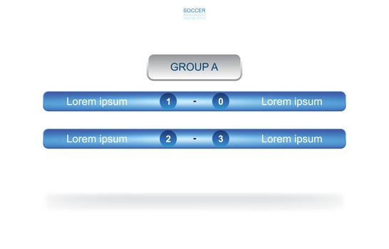 Match schedule team group background for soccer football cup. Vector. vector