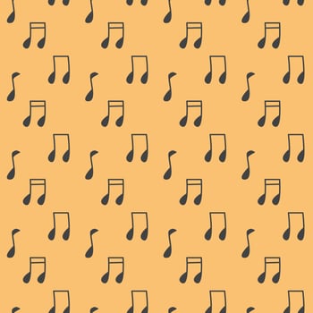 Melody Song Seamless Pattern Illustration vector