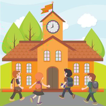First Day Of School Free Vector