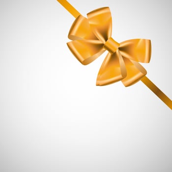 ribbon with bow on white vector