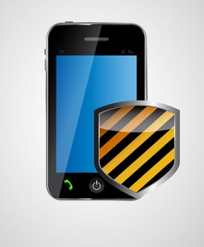 security phone concept vector illustration