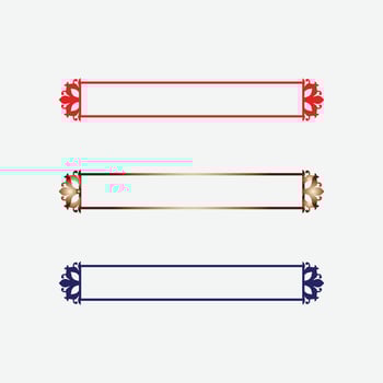 Luxury Gold Title Border Vector