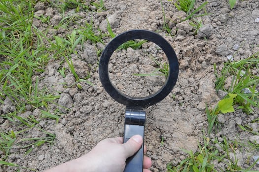 Hand held metal detector for searching for antiques photo