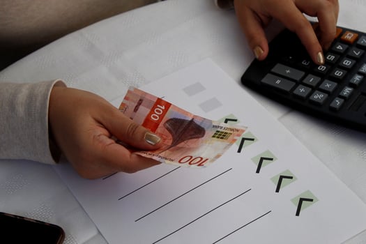 Photography for economics and finance themes with money photo