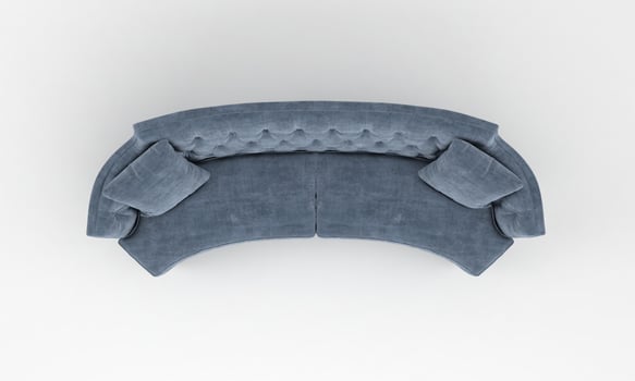 Sofa Top View furniture 3D Rendering photo