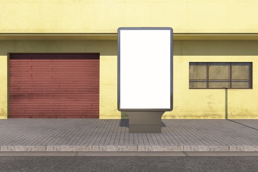 Mufi Sign Board Mockup photo