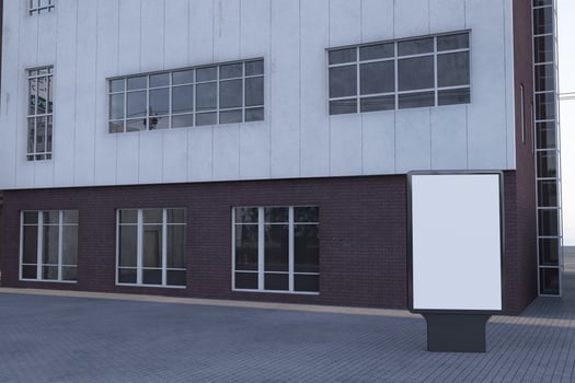 Mufi Sign Board Mockup photo