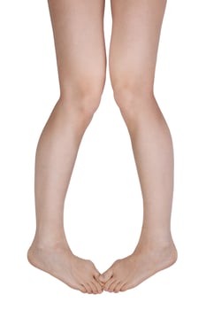 Two legs with aching joints photo