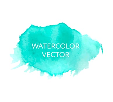 Abstract blue watercolor splash. Watercolor drop vector pink