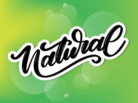 100 Natural Vector Lettering Stamp Illustration slogan calligraphy