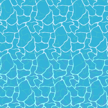 Pool water seamless pattern background. Vector Illustration