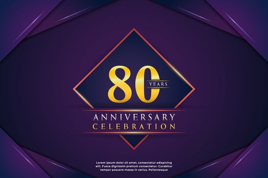 luxury anniversary celebration design for background  banner  birthday or wedding party event decoration vector
