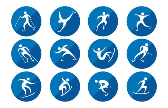 Winter Sport Icon Set vector