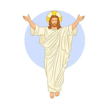 Easter Resurrection of Jesus Christ vector