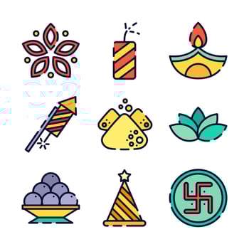Deepavali Festival In India vector