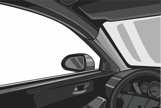 car interior illustration This illustration is perfect for screen printing and stickers vector