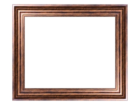 Wooden frame isolated. photo