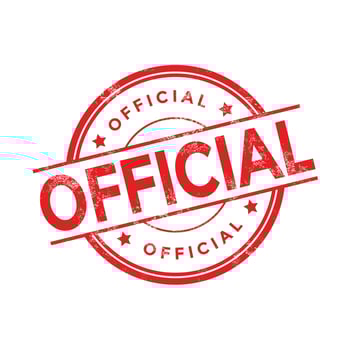 Official stamp illustration isolated on white background. vector