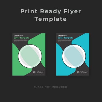 CLEAN MODERN INDUSTRIAL FLYER BROCHURE COVER TEMPLATE vector