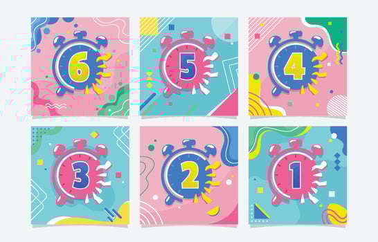 Happy New Year 2022 Countdown Social Media Post vector