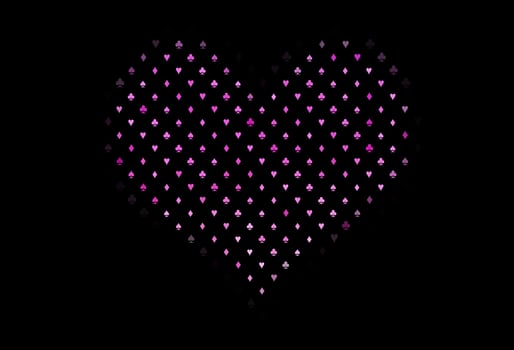 Dark pink vector layout with elements of cards.