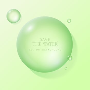 transparent water droplets , water drop object. vector