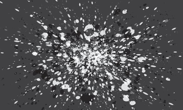 Black and white abstract painting vector