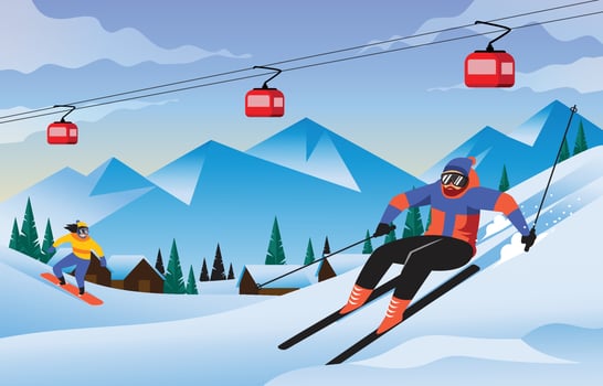 Winter Sport Activity vector