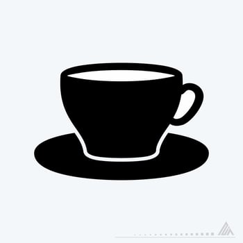 Vector Graphic of - Tea Cup - Black Style