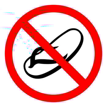 No Slipper On White Background vector