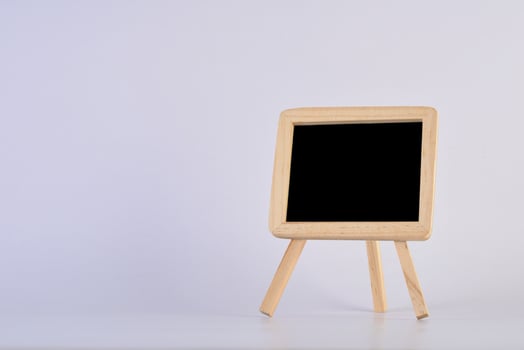 chalkboard on studio shot photo
