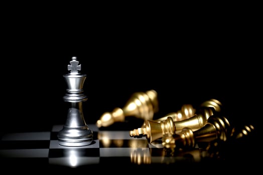chess board game for competition and strategy photo