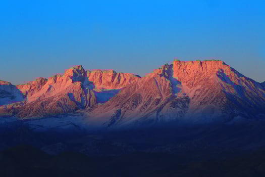 Sunrise in the Sierra Mountains Californa photo