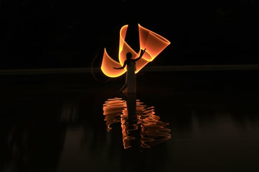 Light Painting With Color and Tube Lighting photo