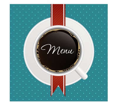 The concept of coffeehouse menu. vector