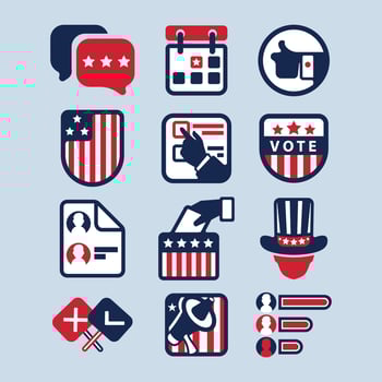 General Election Icon Concept vector
