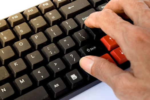 Computer or PC keyboard for typing photo
