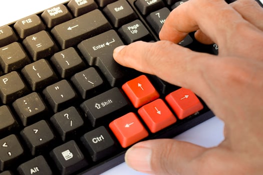 Computer or PC keyboard for typing photo