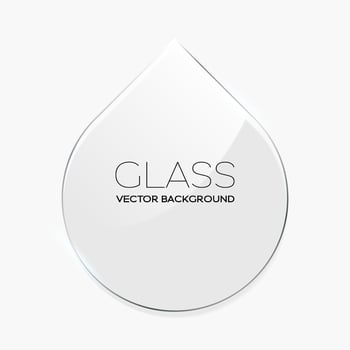 Transparent glass frame vector