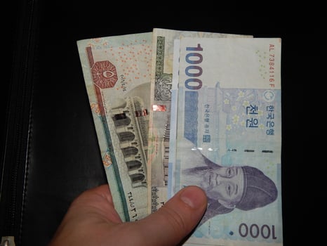Currency of different countries of the world, exchange rate, money pair photo