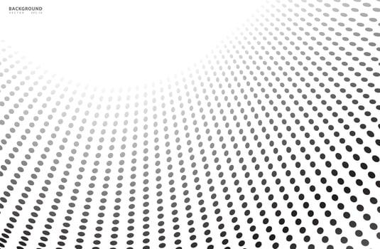 Abstract halftone dotted background. Futuristic grunge pattern, dot, wave. Modern optical pop art texture for posters, sites, business cards, cover, labels mock-up, vintage. - vector illustration