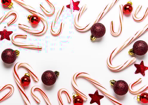 Christmas candy cane photo