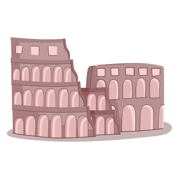 colosseum in rome italy vector